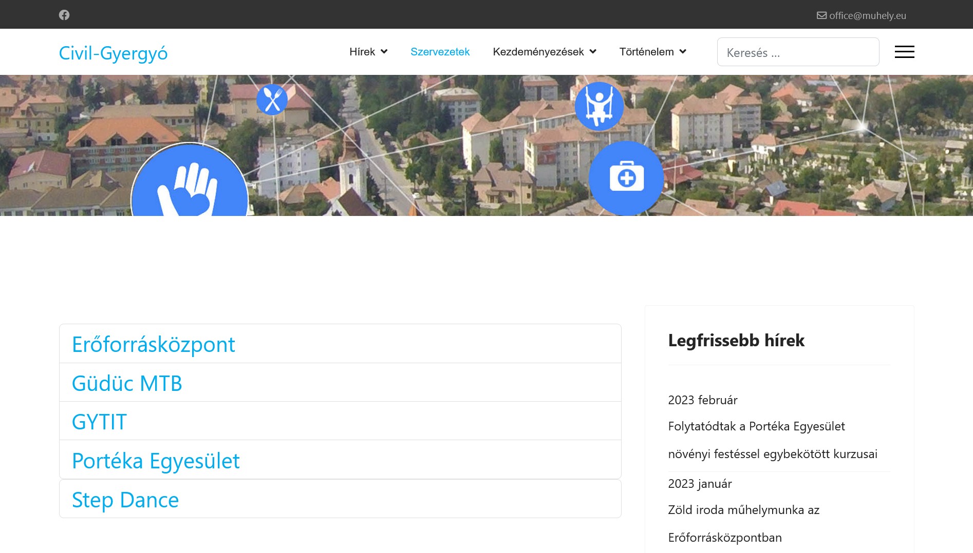 civil gyergyo szervezeti lista